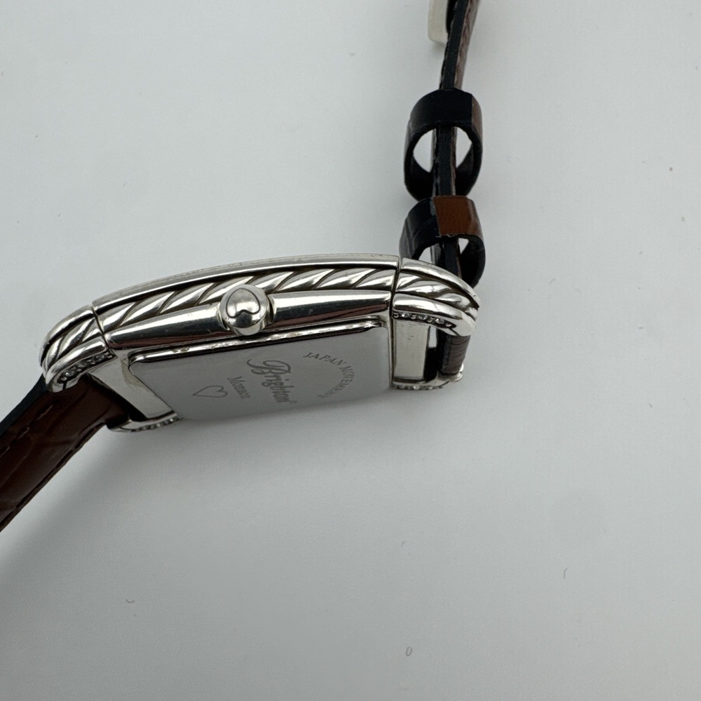 Brighton Monaco Watch Reversible Band Brown & Black Band Working - Picture 14 of 16